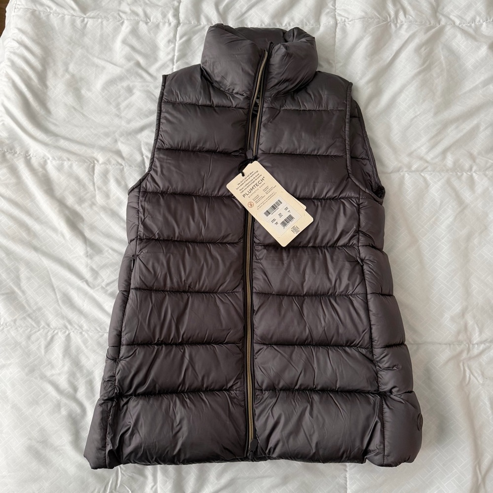 Save The Duck NWT Coral Insulated Puffer Vest Women’s 0 / XS Dark Gray Ski Lodge